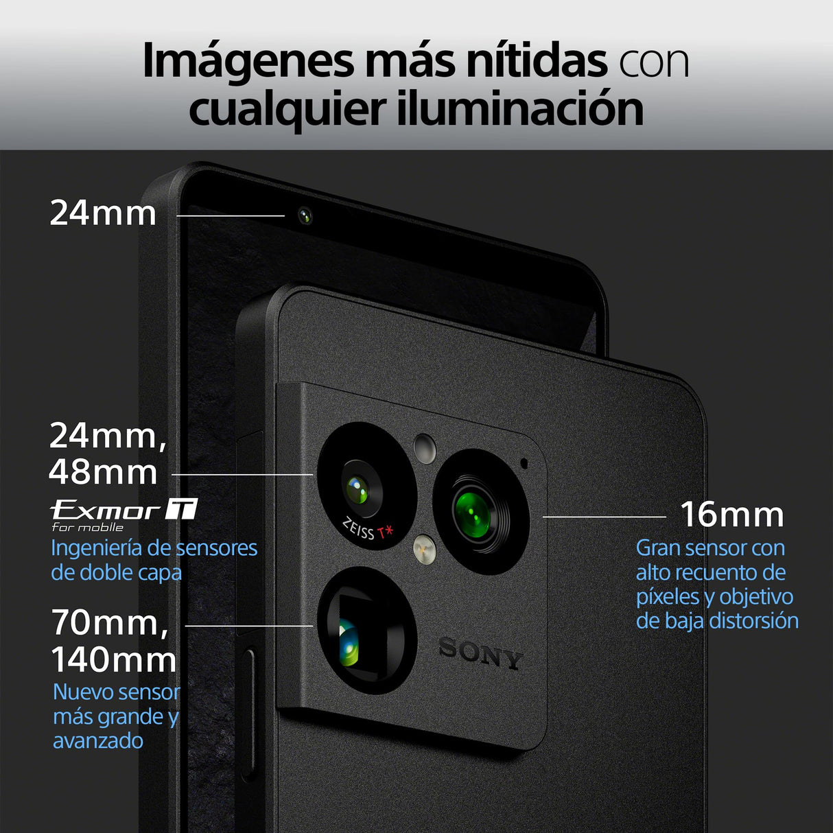 Sony Xperia 1 VIII - Pantalla OLED HDR FHD+ de 6,5" 19,5:9 120Hz, Triple cámara con Nuevo teleobjetivo, Xperia AI, Batería 2 días, Audio 3,5 mm, Dual SIM, Rojo Granate