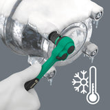Wera 05005530001 8100 SB 12 Juego de carraca Zyklop Comfort, palanca de conmutación, con arrastre de 3/8", métrico, 16 piezas