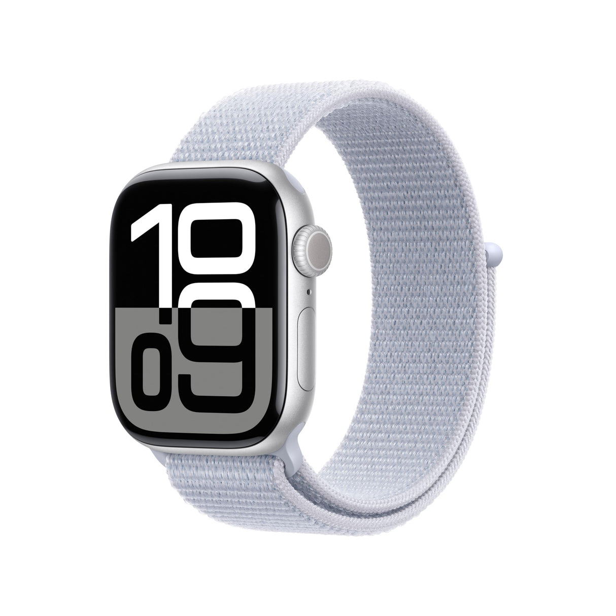 Apple Watch Series 10 GPS + Cellular Smartwatch con Caja de Aluminio Plata de 42 mm y Correa Loop Deportiva Azul Nube - Talla única. Monitor de entreno, App ECG y Neutro en Carbono