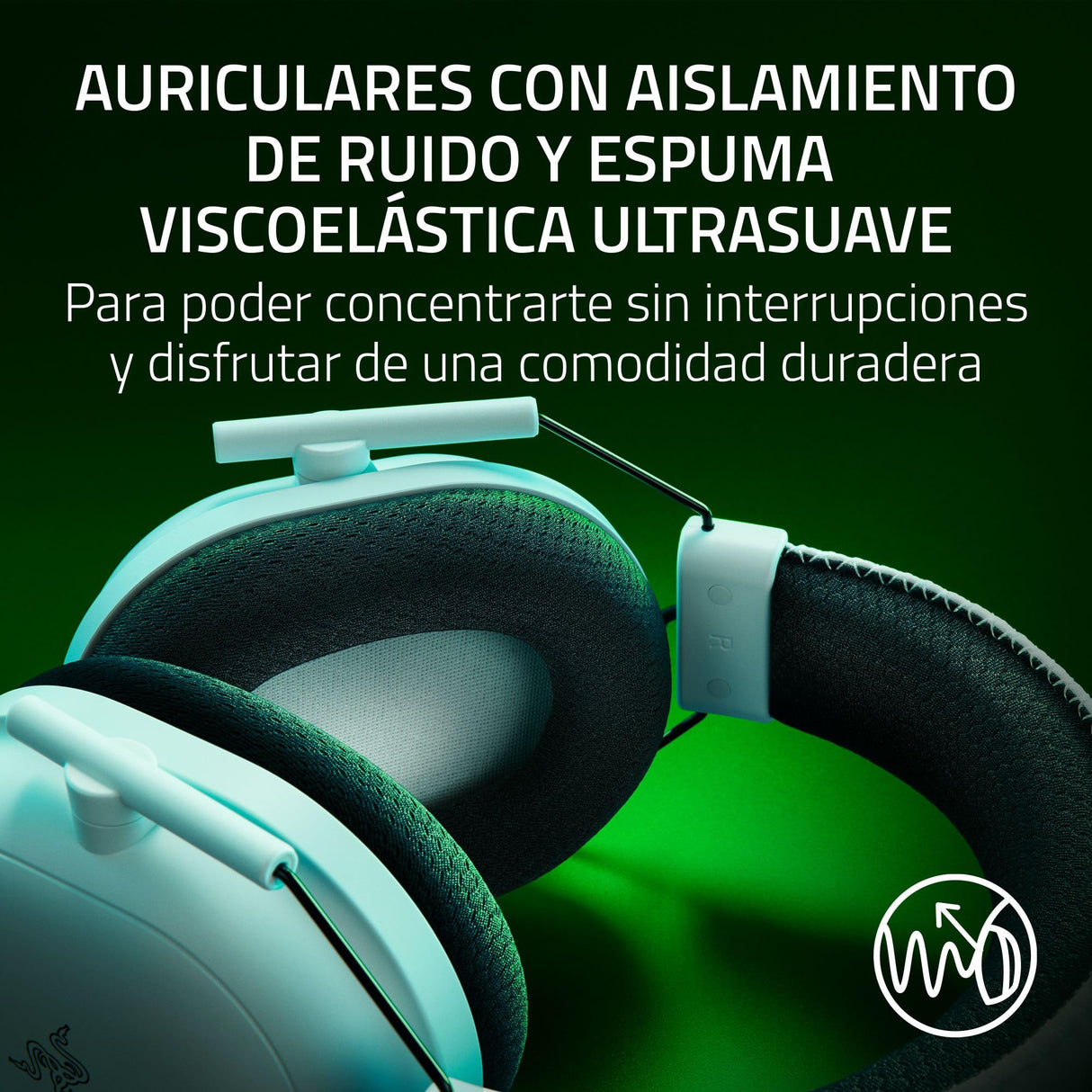 Razer Blackshark V2 Pro (Xbox) - Auriculares E-Sports Inalámbricos de Consola para Xbox S|X & One (Triforce de 50mm, HyperSpeed 2,4 GHz, Micrófono Desmontable HyperClear) Blanco