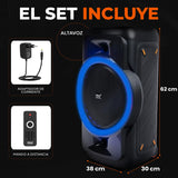 Pyle Altavoz Grande, Bluetooth, Portátil, Sistema True Wireless Stereo, Graves Potentes y Agudos Claros