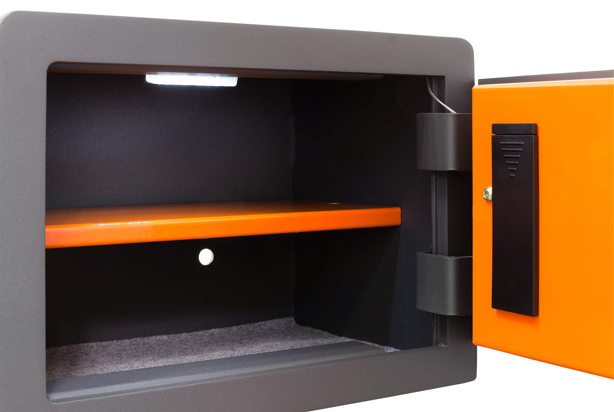 Arregui 180120 Fuerte de Acero Apertura Electronica de codigo | Caja para casa y Negocio, fácil de Usar, Alto Nivel de Seguridad, 25 x 35 x 25 cm