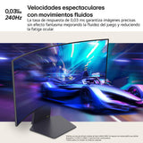 LG 34GS95QE-B - Monitor Gaming Ultragear Curvo, 34", OLED WQHD (3440 x 1440), Curvatura 800R, 240 Hz, 0.03 ms, AMD FreeSync Premium Pro, Acabado Anti-Glare, Negro