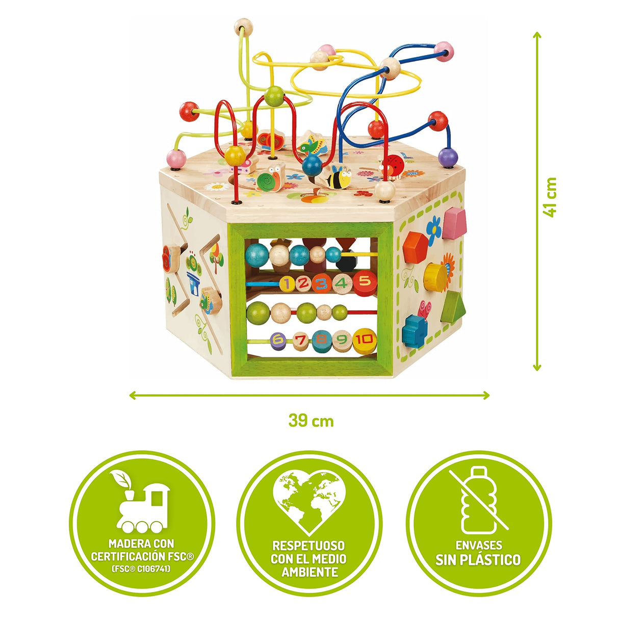 EverEarth- Centro DE Juego Jardin 7 EN 1 Actividad, Multicolor (EE33285) , color, modelo surtido