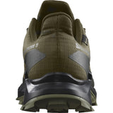 SALOMON Alphacross 5 Gore-tex, Zapatos de senderismo Hombre, Olive Night Black Deep Lichen Green, 42 EU