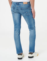 Tommy Jeans Scanton Slim Ai3335 Dm0dm21903 Pantalones, Mezclilla (Mezclilla Mediana), 38W / 34L para Hombre
