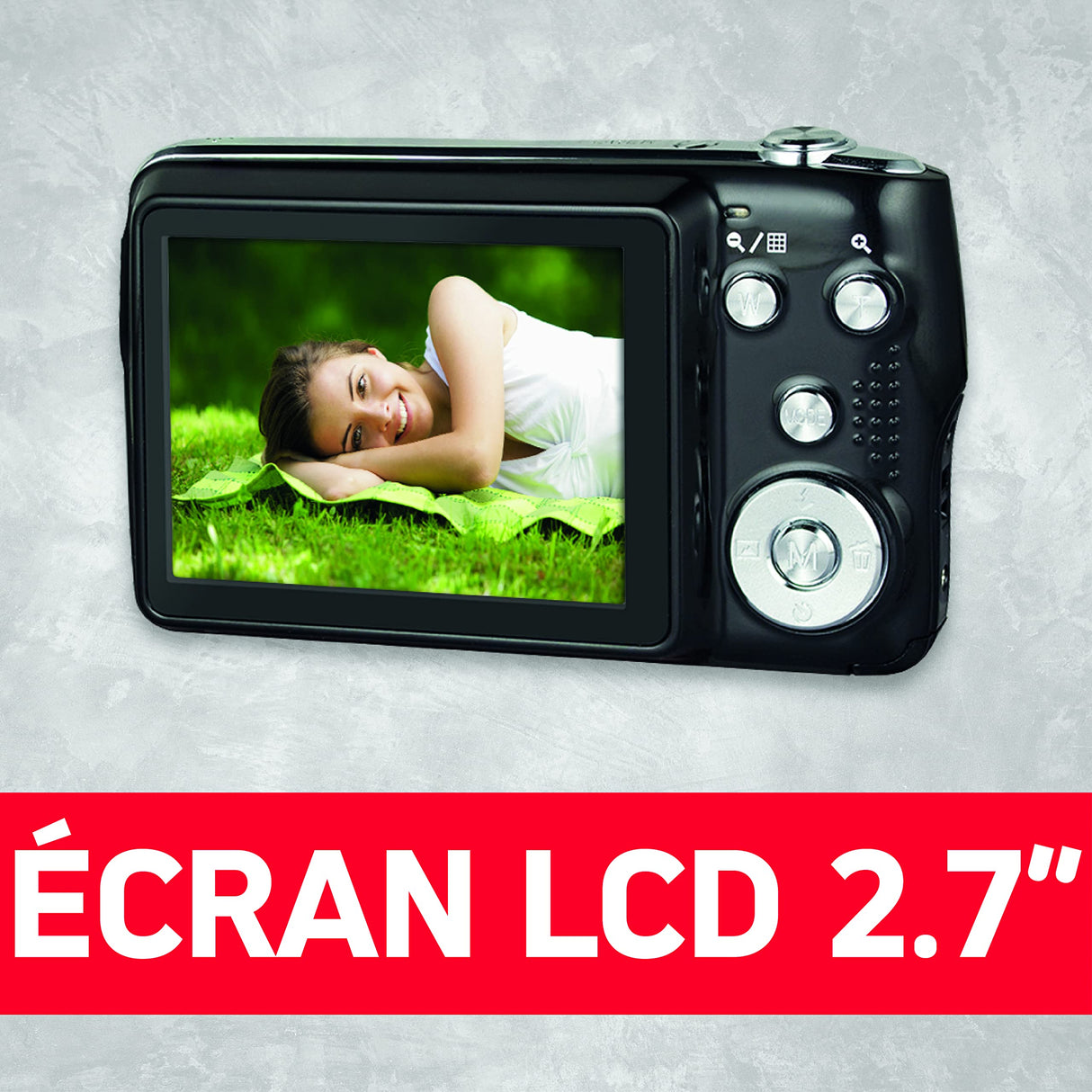 AGFA Photo Realishot DC8200 - Cámara Digital Compacta, 18MP, Video Full HD, Pantalla LCD 2.7'', Zoom Óptico 8X, Batería de Litio y Tarjeta SD de 16GB - Negro