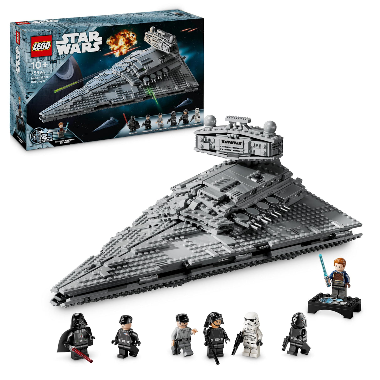 LEGO Star Wars 75394 Destructor Estelar Imperial - Juguete de Construcción de Nave con Interior Detallado -7 Minifiguras de Darth Vader - Regalo para Niños de 10+ Años Fans de Una Nueva Esperanza
