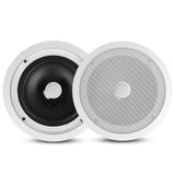 Pyle Altavoces Techo, Empotrables, 8”, Tweeter de cupula de Titanio direccionable de 1”, Frecuencia de 55Hz a 22kHz, Pico de 300V, Facil instalacion