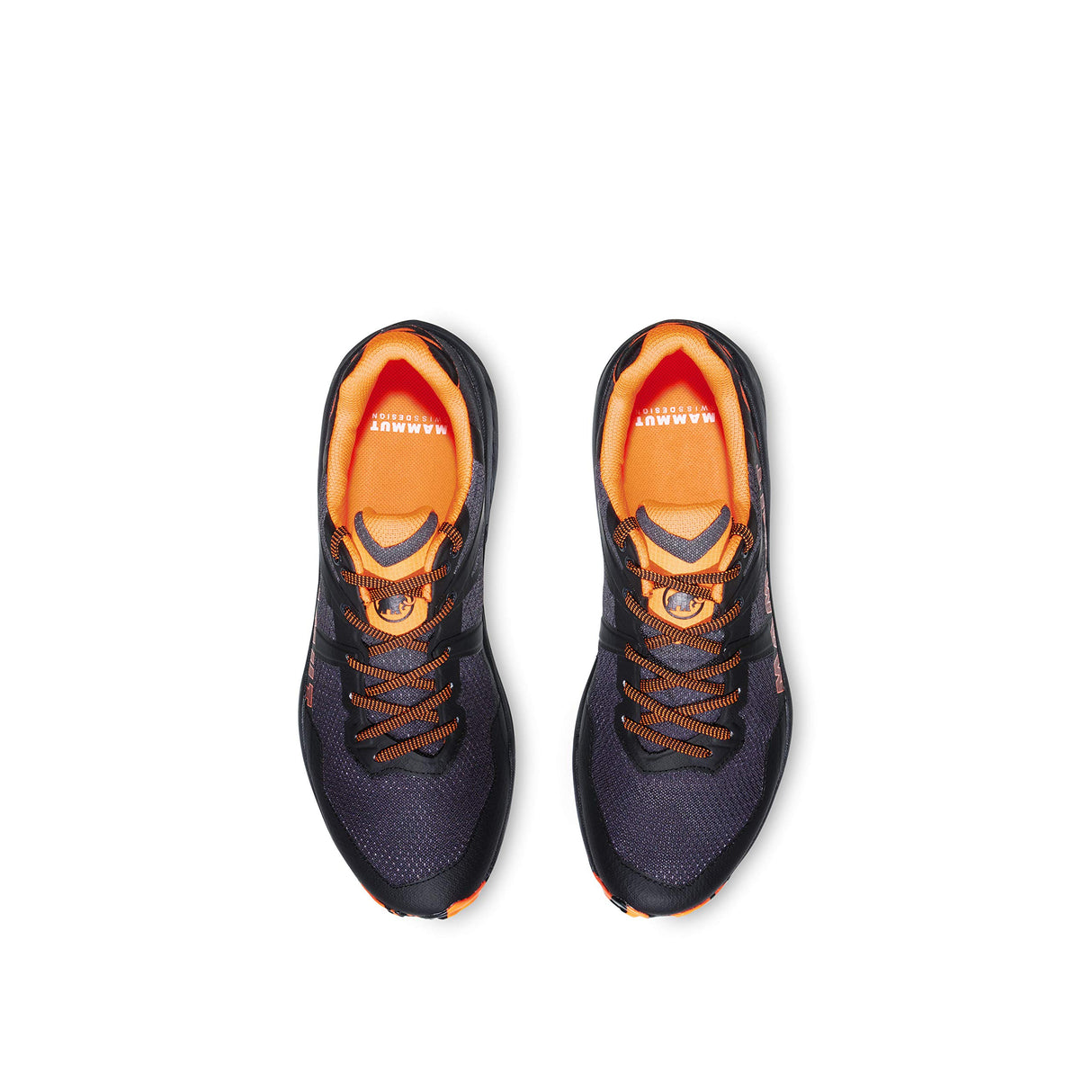 Mammut SERTIG II Low, Zapatillas de Senderismo Hombre, Black/Vibrant Orange, 44 EU