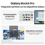 Samsung Portátil Galaxy Book6 Pro, Copilot+ PC, Intel Core Ultra 7-356H, 16GB, 512GB SSD, 16", W11