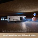 Dreame X50 Ultra Complete Robot Aspirador y Fregasuelos, 20000Pa Succión, Overcoming Obstacles hasta 6 CM, Control de Radar Elevado y Bajado, Limpieza a Fondo de Esquina a Borde, App Control, Blanco