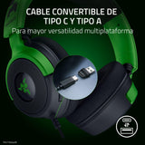 Razer Kraken V4 X Minecraft Edition - Auriculares USB con Cable para Juegos de PC (Controladores 40mm, micrófono cardioide retráctil, Sonido Envolvente, Chroma RGB, para PC y Consola) Minecraft