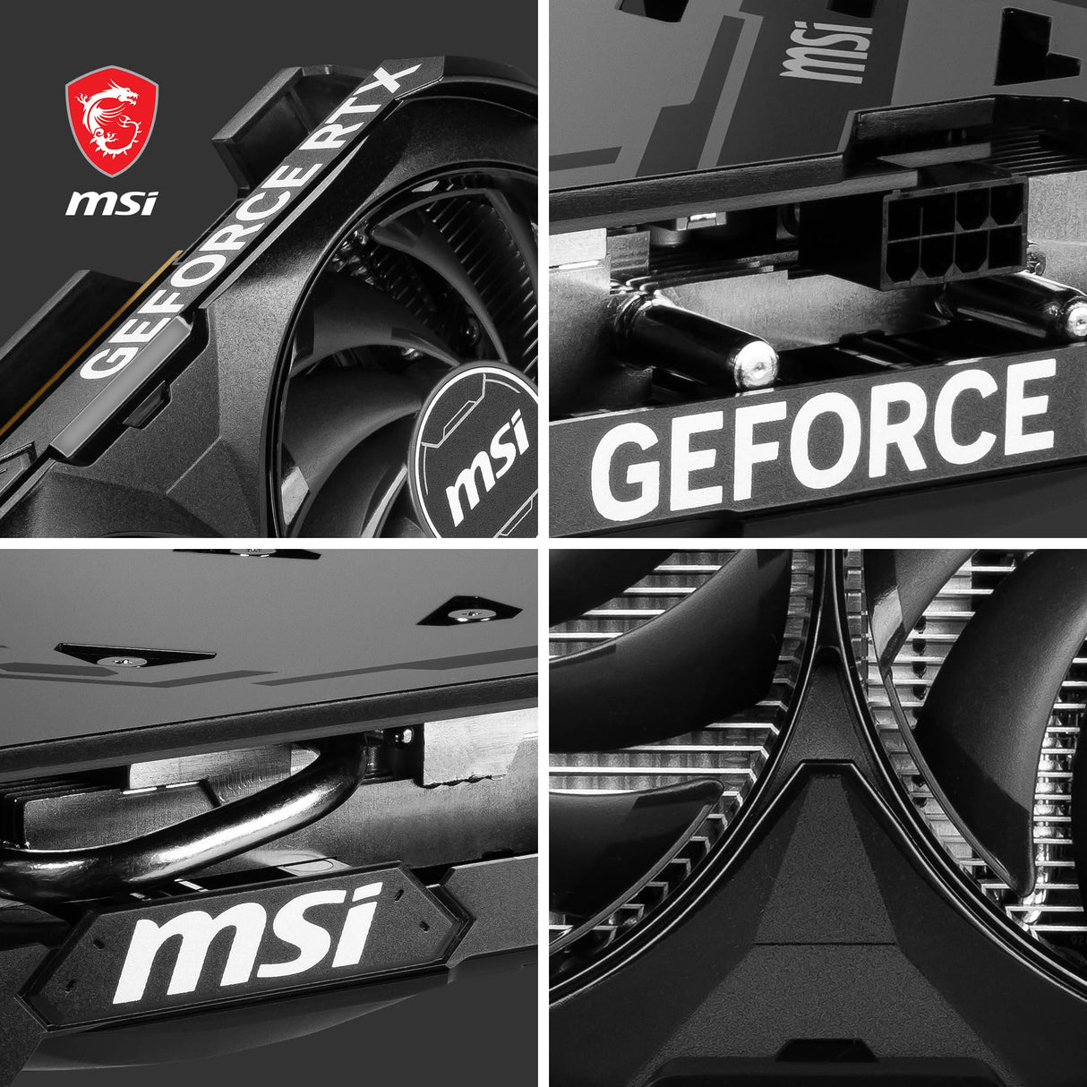 MSI GeForce RTX™ 4060 VENTUS 2X BLACK 8G OC Tarjeta gráfica -NVIDIA RTX 4060, 8GB de memoria GDDR6, 18Gbps, PCIe 4.0, DLSS3