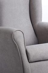 Gasten a gusto SILLONEA- Butaca Lactancia Rodero o Mecedora- Tela Antimanchas (Acualine). Medidas: 96 * 74 * 78 cm. Ideal para amantar y balancear al Bebe para dormirlo.… (Gris)