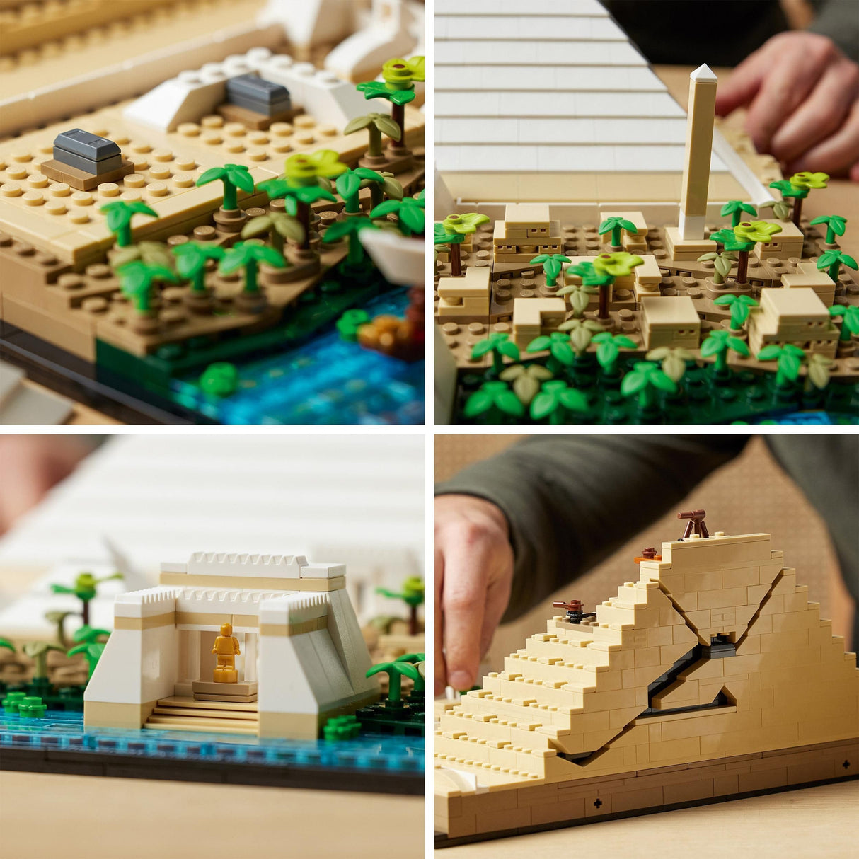 LEGO Architecture Gran Pirámide de Guiza, Maqueta para Construir de Egipto, Manualidades de Monumentos y Decoración del Hogar, Regalos para Adultos, Hombres y Mujeres 21058