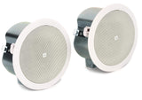 JBL Professional C24CT MicroPlus C24CT - Altavoces de Techo (11,4 cm, 2 Unidades), Color Blanco