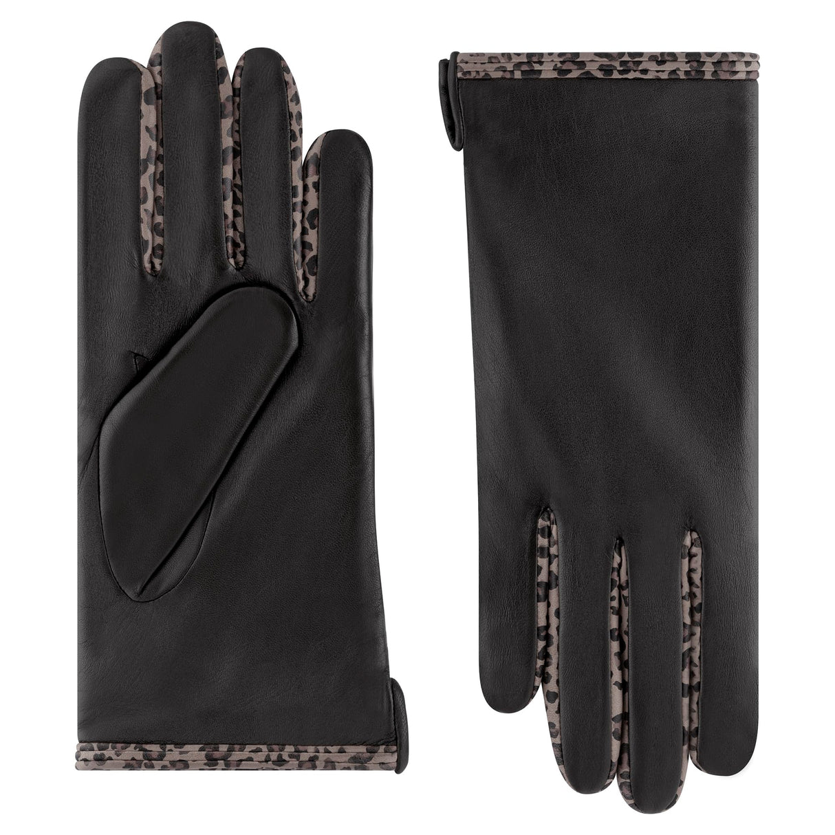 Roeckl Guantes Berlín, Black/Leo, 7.5, negro/azul, 7.5