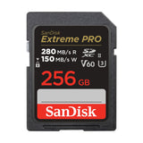 SanDisk 256 GB Extreme PRO Tarjeta de memoria SDXC, con hasta 280 MB/s, UHS-II, C10, U3, V60