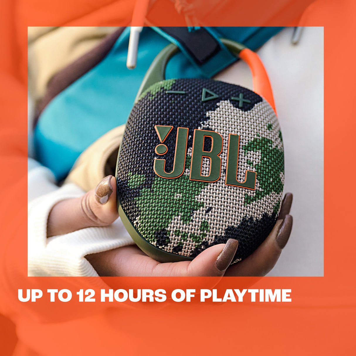 JBL Clip 5, Altavoz inalámbrico portátil con Bluetooth, resistente al agua y al polvo IP67, hasta 12h de reproducción y más con Playtime Boost activado, negro