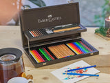 Faber-Castell Selezione Varzi 110084 Art & Graphic Compednium Estuche de madera 110084 - Selección Postales Varzi desde 1956