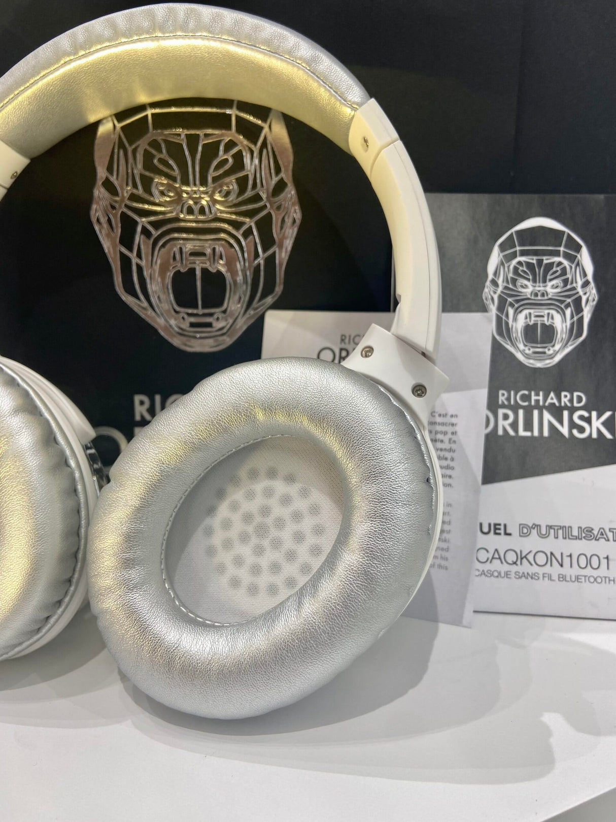 ORLINSKI Auriculares Bluetooth 5.1 CAQKON1001-267 V2 2025, Altavoz 40 mm, micrófono Integrado, batería 200 mAh, Negro