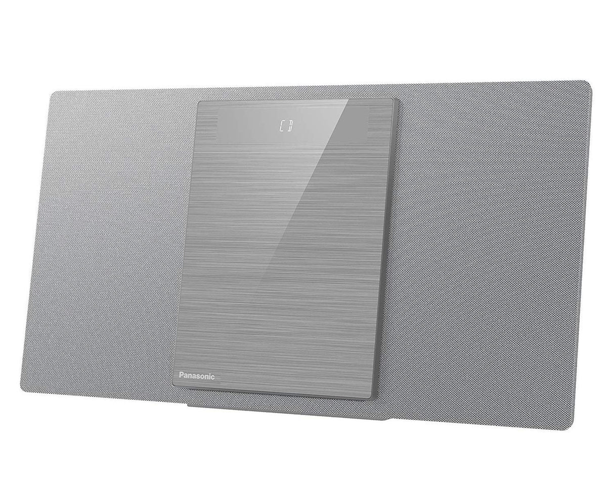 Panasonic SC-HC412 - Microcadena (Microcadena de música para uso doméstico, Plata, Monótono, 40 W, 8 cm, DAB+,FM)