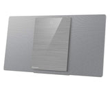 Panasonic SC-HC412 - Microcadena (Microcadena de música para uso doméstico, Plata, Monótono, 40 W, 8 cm, DAB+,FM)