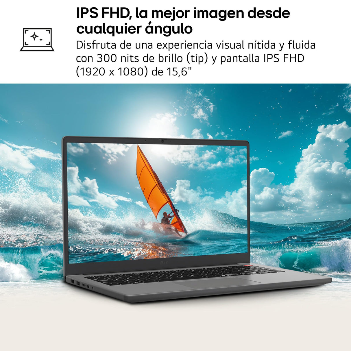 LG gram Book 15U50T-G.AA56B 15 Pulgadas, Intel Core i5, 16 GB RAM, 512GB SSD, Panel IPS Antirreflejo, Intel Iris Xe Graphics, 1.650 Kg, 10 Horas, Plateado Teclado QWERTY Español