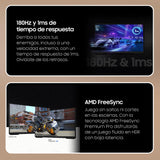 Samsung LS27DG300EUXEN - Monitor Gaming Odyssey G3 de 27" Full HD (1920 x 1080, 16:9, 180Hz, 1ms, Panel IPS, AMD FreeSync, Modo Eye Saver, Flicker Free), Negro, Versión 2024
