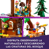 Lego Friends Campamento de Aventura: Casa del Árbol con 5 Animales de Juguete, Regalo para Niñas y Niños de 8 Años o Más, 5 Mini Muñecas y Muñecos y Figura de Búho, Casita de Muñecas 42631
