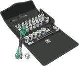 Wera - 05003536001 - Juego de carracas, 8100 SB Juego de carracas All-in Zyklop Speed, con arrastre de 3/8", 35 piezas