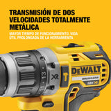 DEWALT Taladro Percutor Sin Escobillas 18V XR, 2 Baterías Li-Ion 5Ah, DCD796P2-QW