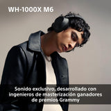 Sony WH-1000XM6 Auriculares Bluetooth inalámbricos con Noise Cancelling, Sonido de Alta resolución, cómodos, diseño Plegable, Estuche Resistente, 30 Horas de batería, iOS y Android - Negro