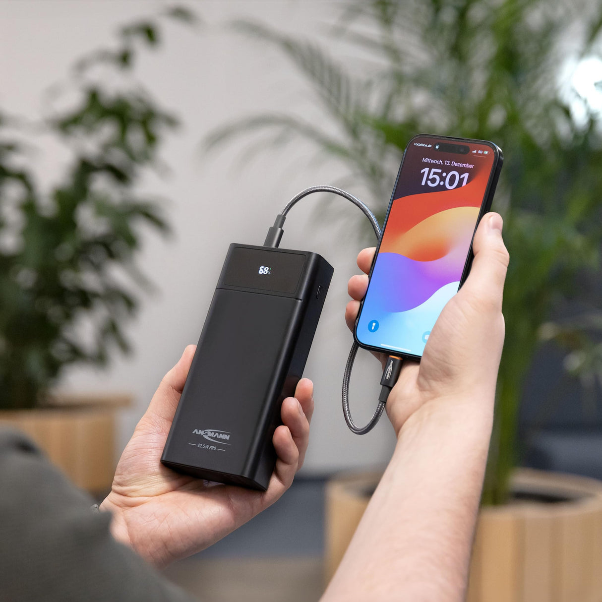 Ansmann PB322PD Powerbank 24000 mAh LiPo USB-A USB-C Schwarz (1700-0153) Marca