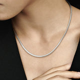 Pandora Icons Collar de plata con cierre redondo, 40