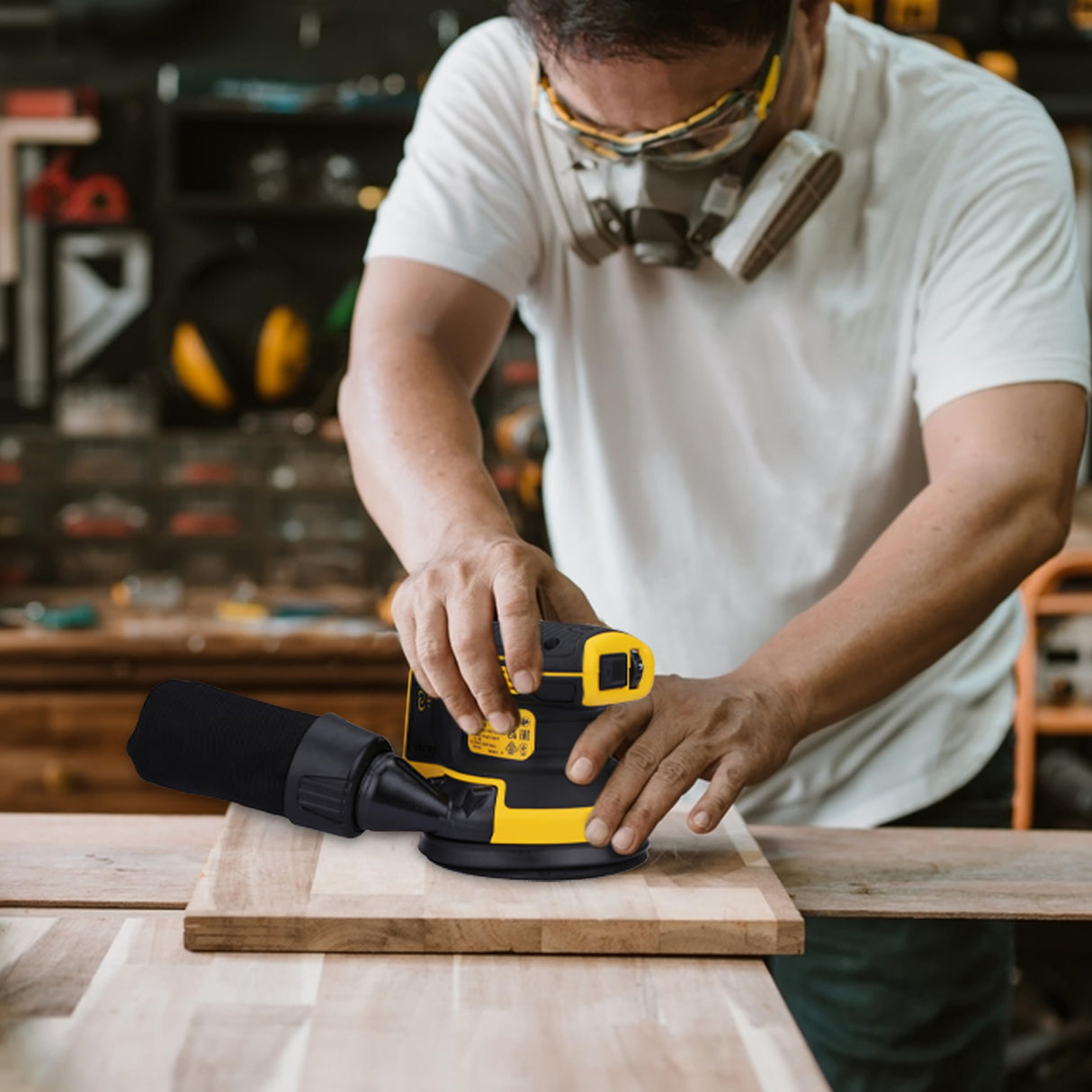 DEWALT Lijadora sin escobillas de 125 mm, 18V XR, Sin batería ni cargador, DCW210N-XJ