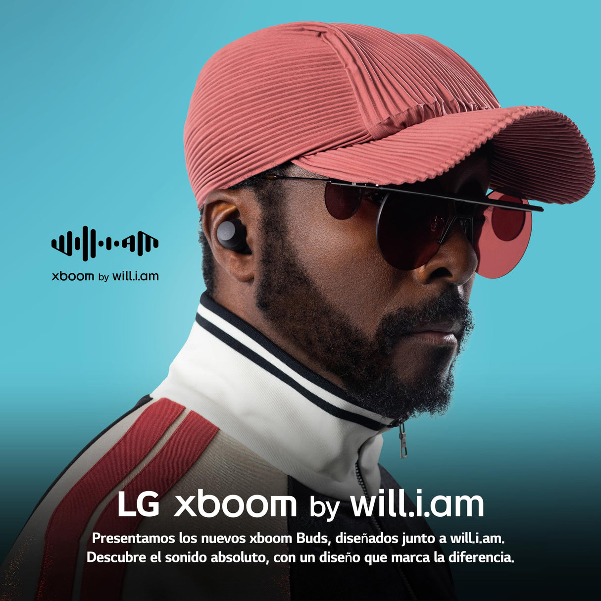 LG xboom Buds, Auriculares Bluetooth con cancelación Activa de Ruido, Negro