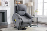 Astan Hogar Sillón Relax con Función Auto-Ayuda (Levanta Personas), Reclinación Eléctrica, Masaje Y Termoterapia, Modelo Ramón AH-AR30920GR
