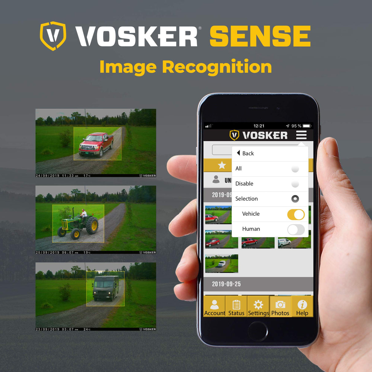 VOSKER V200 LTE - Cámara de seguridad para exteriores, inalámbrica, vigilancia de edificios, cámara de seguridad móvil