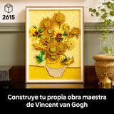 LEGO Art Vincent van Gogh: Los Girasoles, Maqueta 3D para Construir para Adultos de Obra de Arte, Flores Artificiales y Decoración del Hogar, Construcción Creativa, Regalo para Mujeres y Hombres 31215
