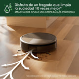 iRobot Roomba MAX 705 Combo con Base AutoWash multifunción y Agua Caliente, Rodillo de fregado PowerSpin Extensible, Cubierta Protectora, cepillos Dobles, fregado y Secado con Calor, LiDAR 3D con IA