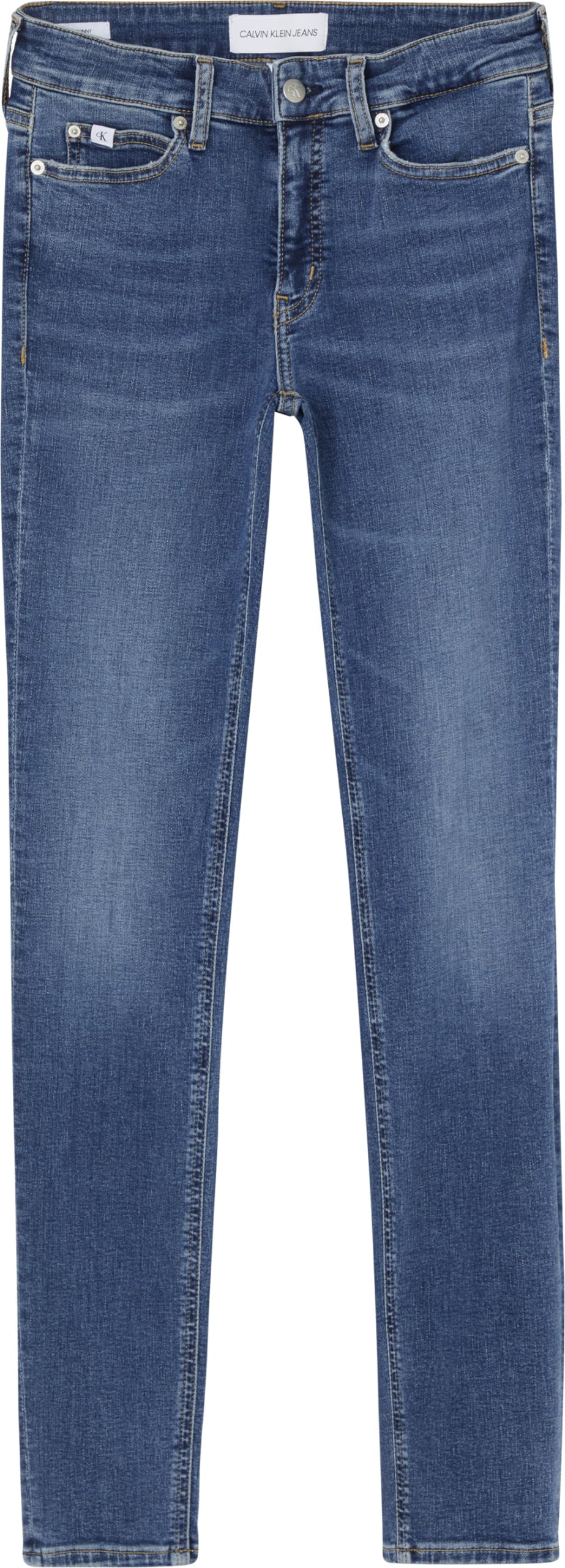 Calvin Klein Vaqueros Mujer Mid Rise Skinny Fit, Azul (Denim Dark), 24W/32L