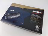 Addi Click Novel-Juego de Puntas Cortas de Encaje-8 prs, 5 Cables, 1 Conector, Metal, Azul, Oro, Rojo, Oine Size
