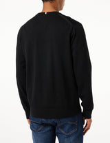 Tommy Hilfiger Hombre Jersey 1985 sin Capucha, Negro (Black), XS