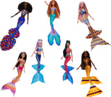 Mattel Disney La Sirenita Pack 7 hermanas Muñecas sirenas con pelo largo, juguete +3 años (HPT16)
