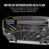 CORSAIR XC7 RGB Elite LCD Bloque de refrigeración líquida para CPU - Pantalla LCD IPS 480x480-31 LED RGB - USB-C - Compatible con Intel LGA 1700, AMD AM5 y anteriores - Blanco