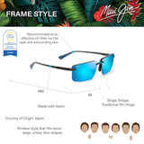 Maui Jim Laulima Gafas, Shiny Trans Dark Grey, 61-14-140 Unisex Adulto