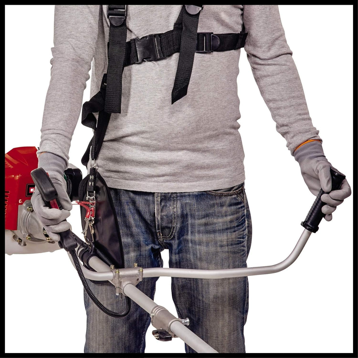 Einhell Desbrozadora de gasolina GC-BC 52 I AS. 1,5 kW, motor de 2 tiempos de baja vibración, Quick Start, incl. cuchilla de 3 dientes y carrete de hilo doble con avance automático, Multicolor