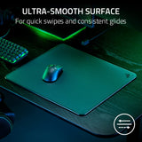 Razer Alfombrilla de ratón Atlas de Cristal Templado para Videojuegos, Superficie Ultra Suave, Resistente a la Suciedad y a los arañazos, Base Antideslizante, Movimientos silenciosos del ratón, Color
